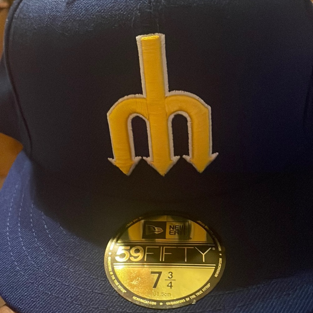 New Seattle Mariners fitted hat 1977-1980 logo 7 3/4